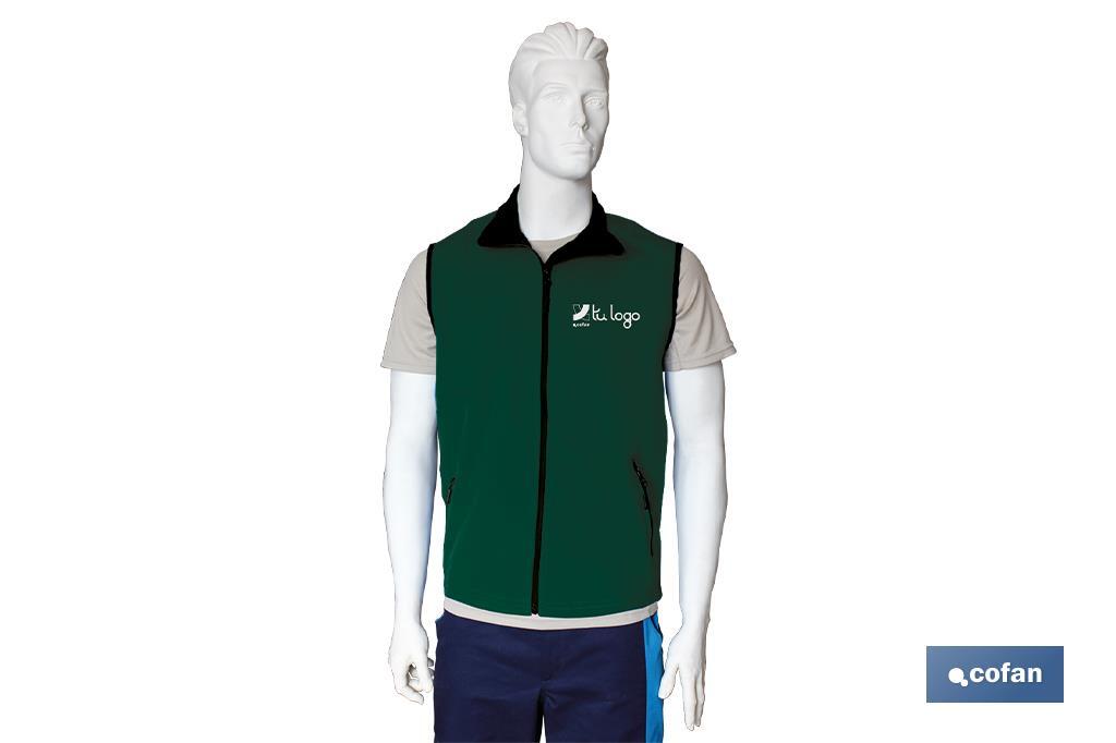 Sleeveless vest with two front pockets - Cofan